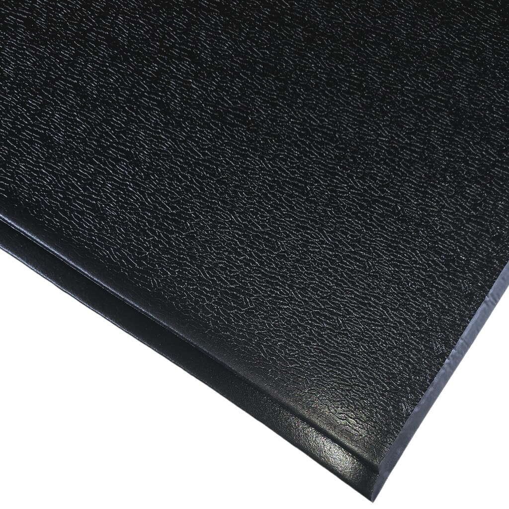Steinbock® protiúnavová rohož ErgoSoft, texturovaná, 2vrstvá, ŠxD 600 mm x 1000 mm, černá Obrázek produktu: Steinbock® protiúnavová rohož ErgoSoft, texturovaná, 2vrstvá, ŠxD 600 mm x 1000 mm, černá