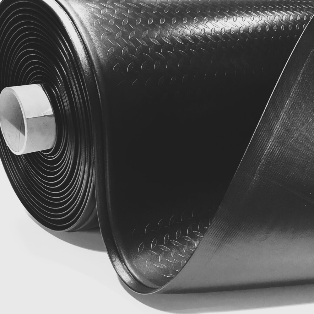 Číslo obrázku produktu 2: Steinbock® protiúnavová rohož ErgoSoft, károvaný vzor, 2vrstvá, ŠxD 600 mm x 1000 mm, černá