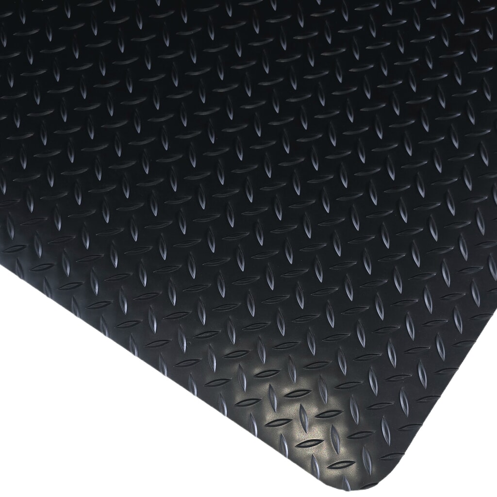 Steinbock® protiúnavová rohož ErgoSoft Strong, károvaný profil, 2vrstvá, ŠxD 600 mm x 1000 mm, černá Obrázek produktu: Steinbock® protiúnavová rohož ErgoSoft Strong, károvaný profil, 2vrstvá, ŠxD 600 mm x 1000 mm, černá