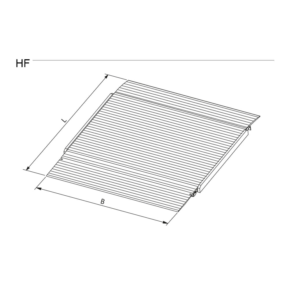 Číslo obrázku produktu 5: Těžký nájezdový můstek, nosnost 3000 kg, ŠxD 1500 x 1735 mm