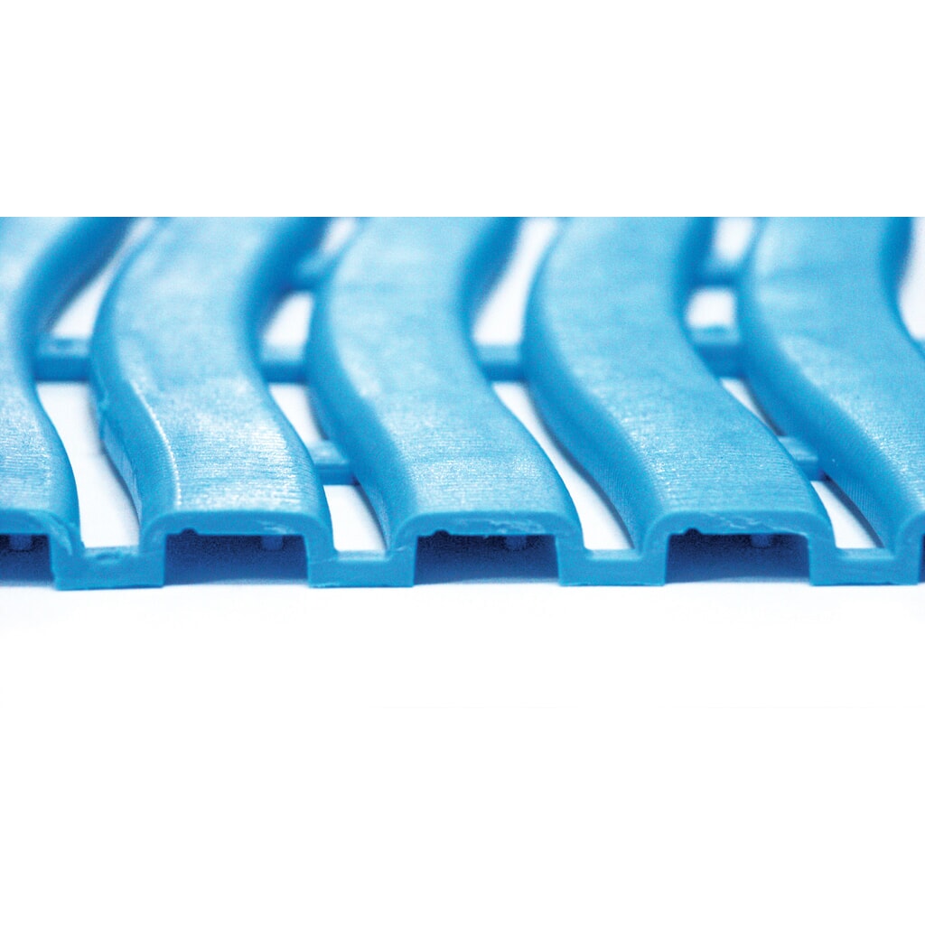 Síťová rohož Yoga Soft Step, PE, samostatná podložka, ŠxH 600 x 900 mm, modrá Číslo obrázku produktu 5: Síťová rohož Yoga Soft Step, PE, samostatná podložka, ŠxH 600 x 900 mm, modrá