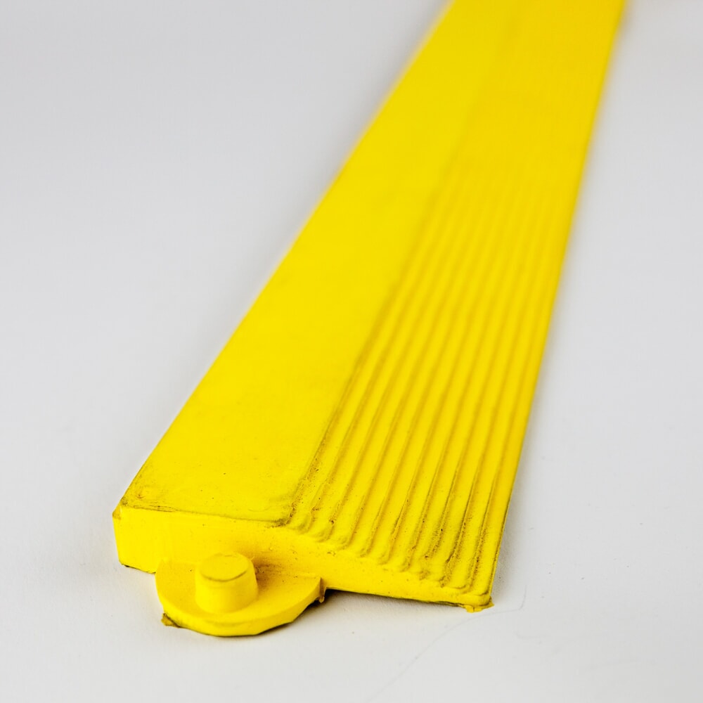 Číslo obrázku produktu 4: Lišty včetně rohů pro protiúnavovou rohož YOGA SOLID OIL, drážka, žlutá, 1 ks/JB