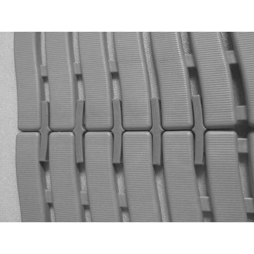 Číslo obrázku produktu 3: Síťová rohož Yoga Soft Step, PE, samostatná podložka, ŠxH 600 x 900 mm, šedá
