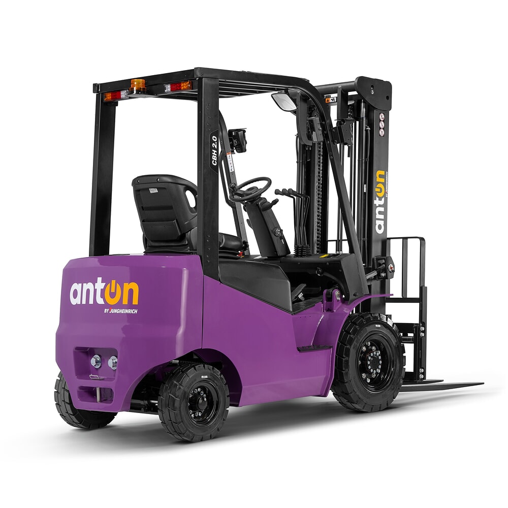 Číslo obrázku produktu 8: AntOn by Jungheinrich elektrický vysokozdvižný vozík CBH 2.0 s dvojitým teleskopickým zdvihovým zařízením, výška zdvihu 3300 mm, nosnost 2000 kg, vč. vestavné nabíječky