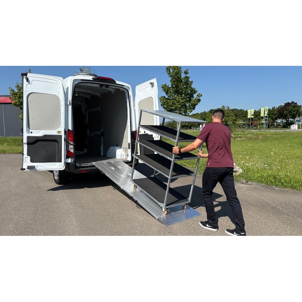 Číslo obrázku produktu 5: Nájezdové rampy skládací, nosnost 975 kg/ks, ŠxD 800 x 2045 mm