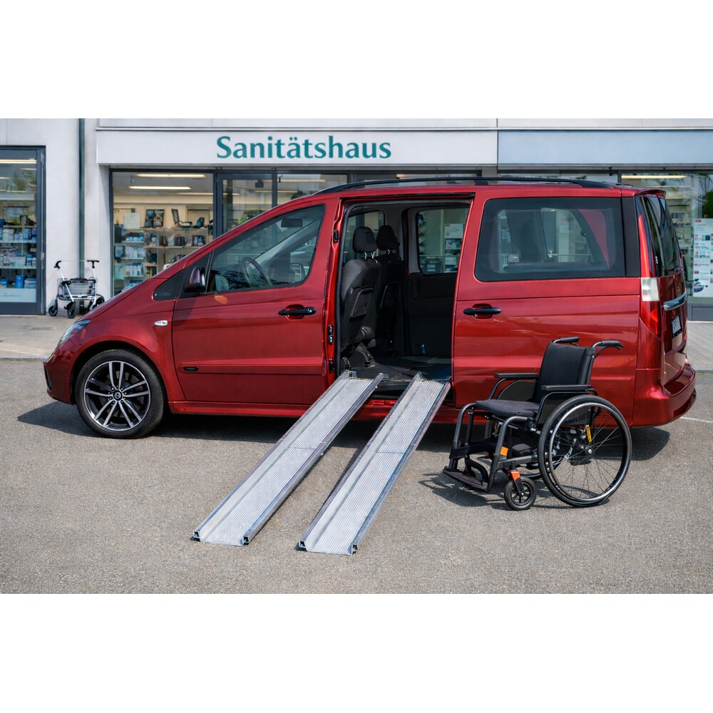 Číslo obrázku produktu 4: Překládková rampa Altec ABS-F, skládací, nosnost 400 kg, D×Š 1500 × 235 mm
