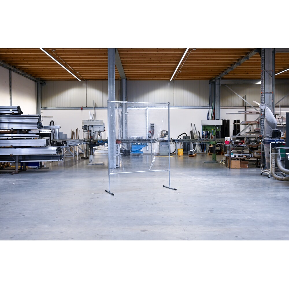 Číslo obrázku produktu 2: Ochranná oddělovací stěna, š×v 1 400 × 2 000 mm, průhledná