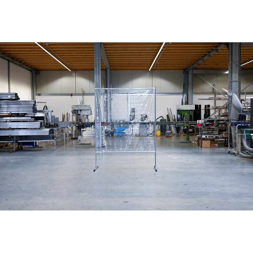 Číslo obrázku produktu 4: Ochranná oddělovací stěna, š×v 1 400 × 2 000 mm, průhledná