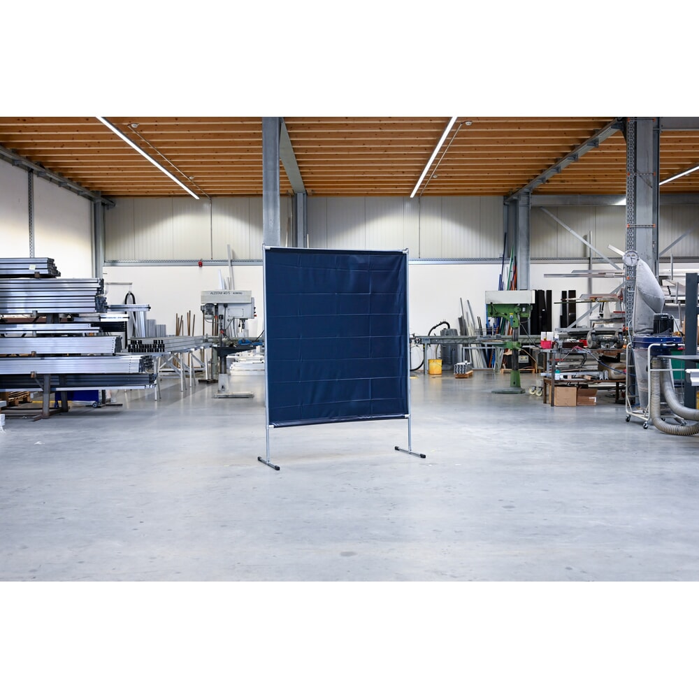 Číslo obrázku produktu 3: Svářečská ochranná oddělovací stěna podle ISO EN 25980 (EN 1598), š×v 1 400 × 2 000 mm, tmavě zelená/matná