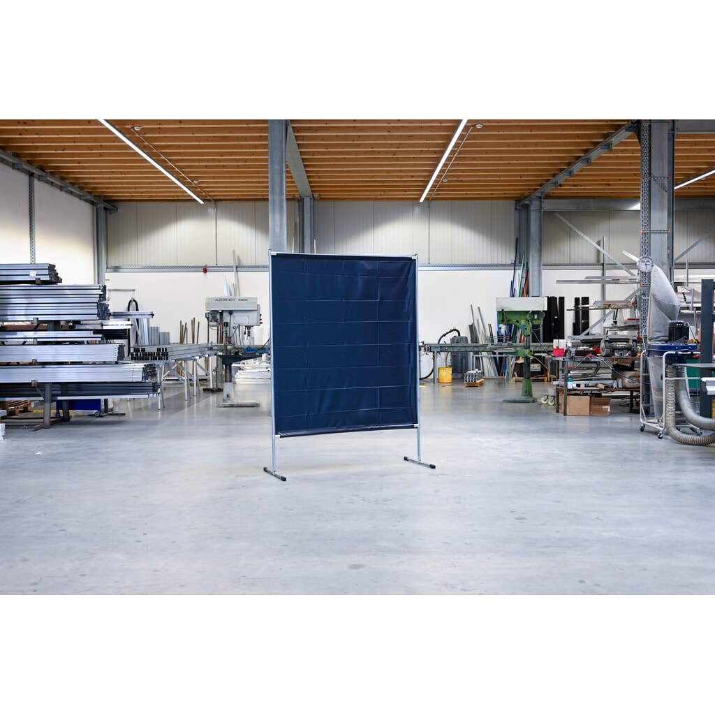 Číslo obrázku produktu 3: Svářečská ochranná oddělovací stěna podle ISO EN 25980 (EN 1598), š×v 1 400 × 2 000 mm, tmavě zelená/matná