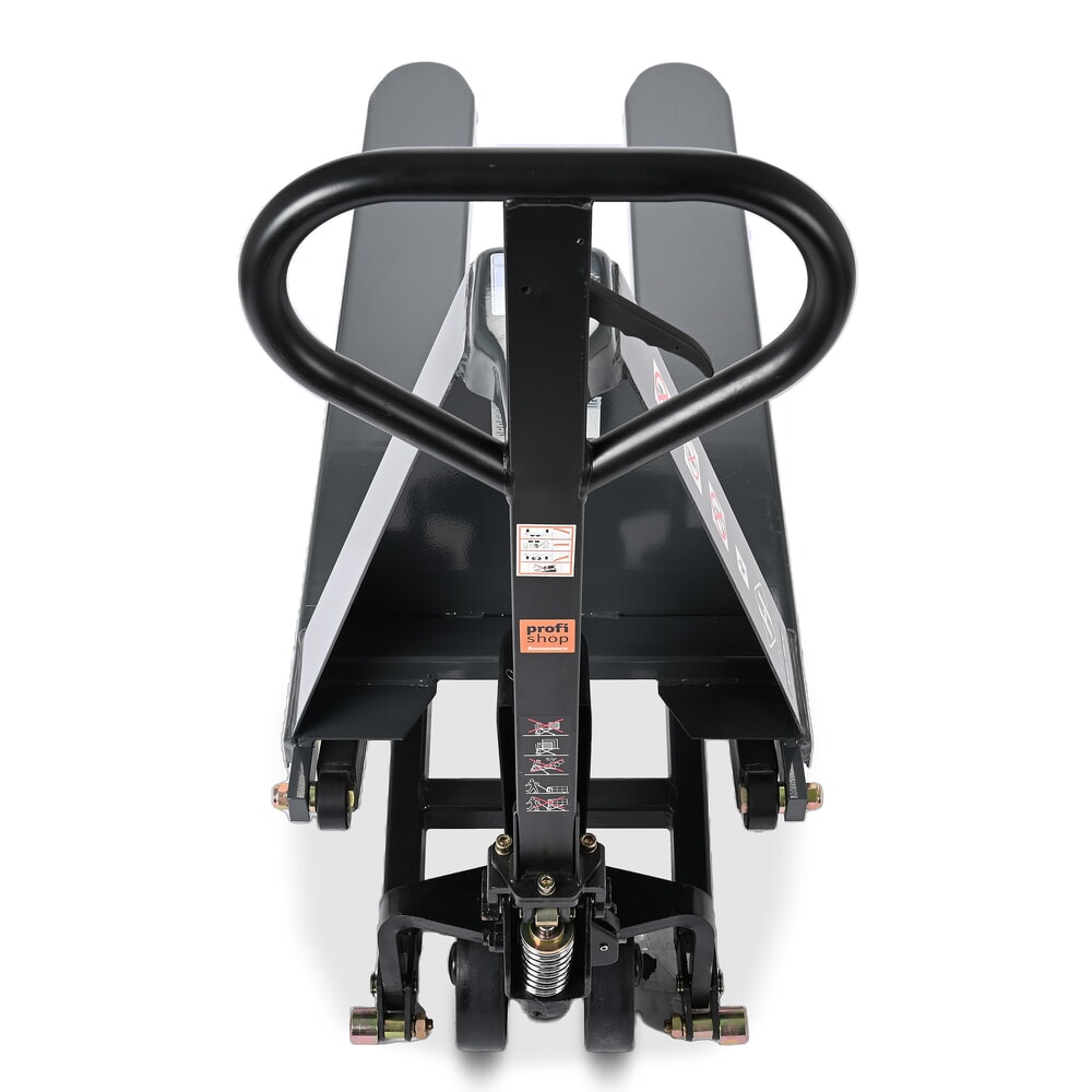 Číslo obrázku produktu 4: Paletový vozík s nůžkovým mechanismem HEMMDAL PTM 1.0 Scissor, nosnost 1000 kg, délka vidlí 1150 mm, polyuretan, jednoduché kolečko