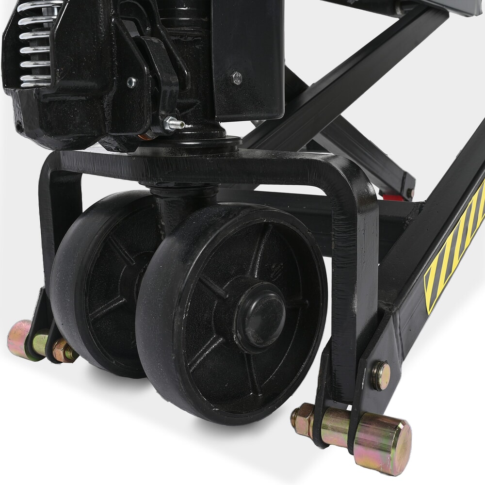 Číslo obrázku produktu 9: Paletový vozík s nůžkovým mechanismem HEMMDAL PTM 1.0 Scissor, nosnost 1000 kg, délka vidlí 1150 mm, polyuretan, jednoduché kolečko