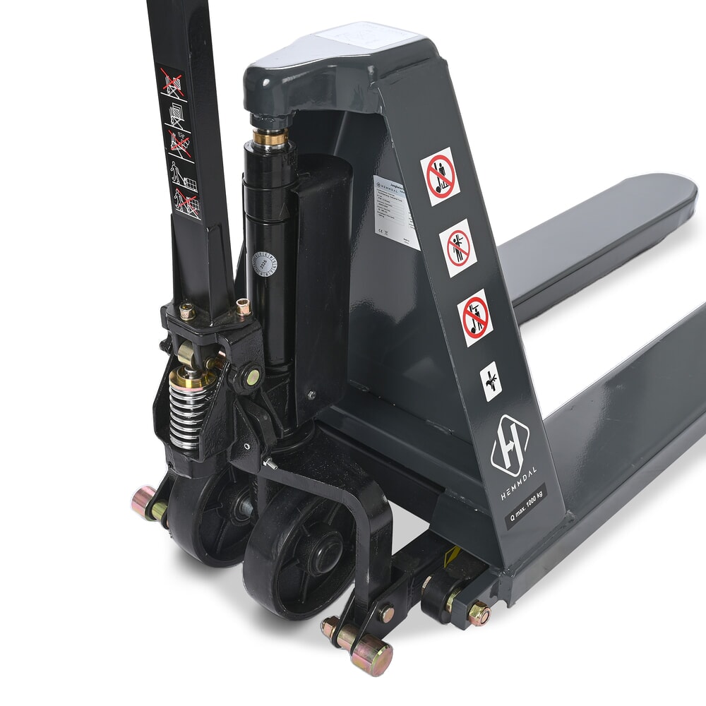 Číslo obrázku produktu 12: Paletový vozík s nůžkovým mechanismem HEMMDAL PTM 1.0 Scissor, nosnost 1000 kg, délka vidlí 1150 mm, polyuretan, jednoduché kolečko