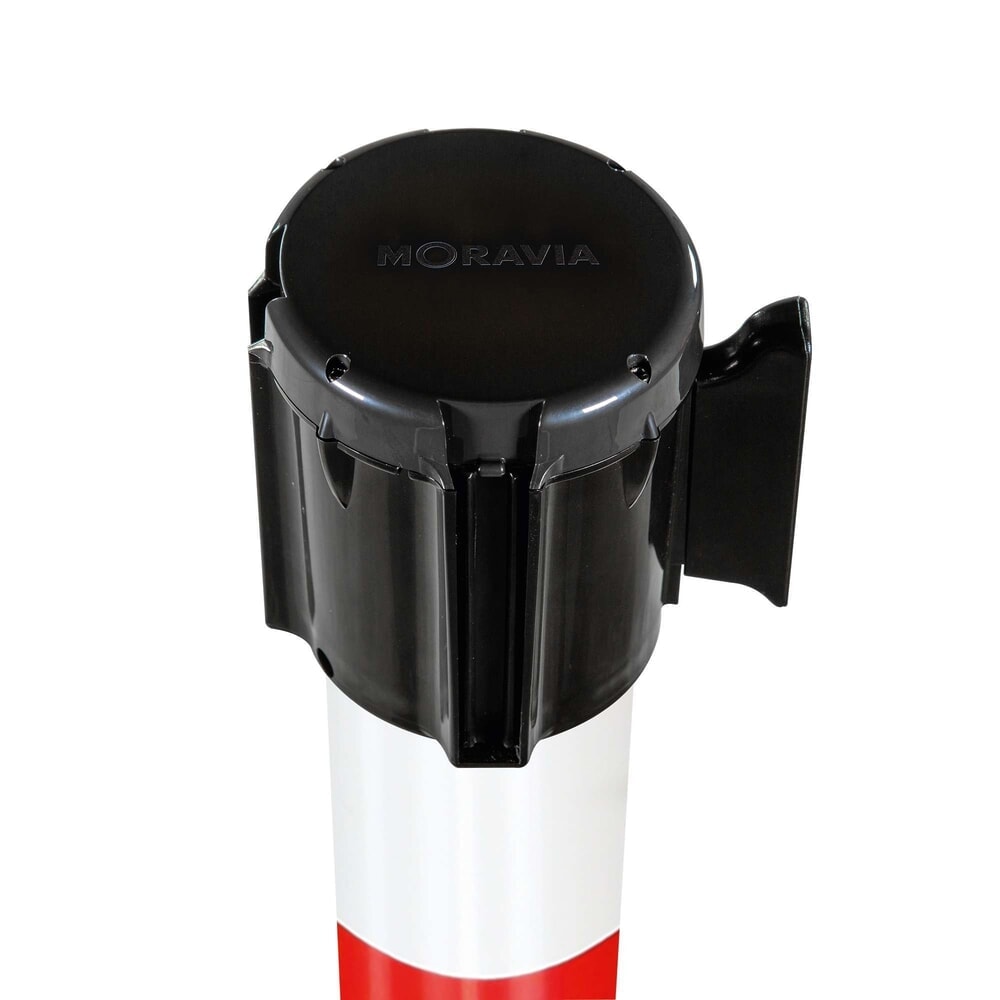 Číslo obrázku produktu 2: Výstražný sloupek pro uzavírací pásky Moravia, výška v mm 950, červená/bílá