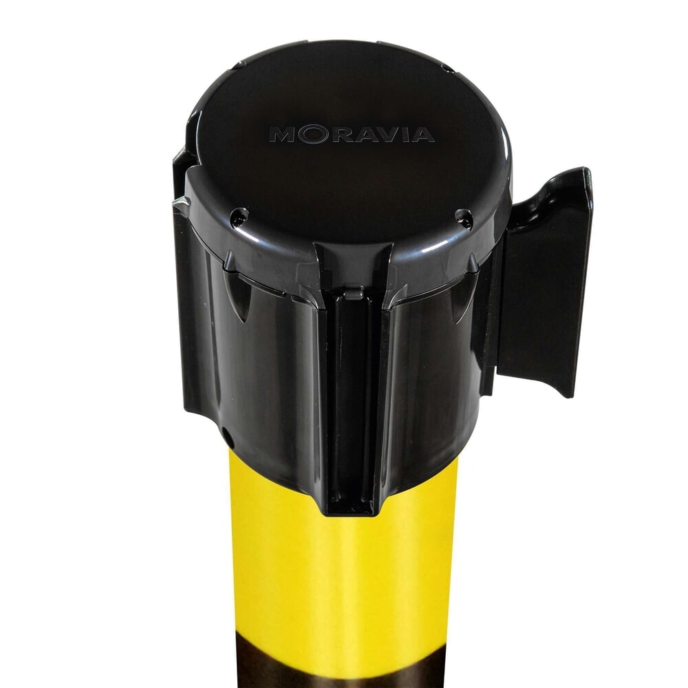Číslo obrázku produktu 2: Výstražný sloupek pro uzavírací pásky Moravia, výška v mm 950, černá/žlutá