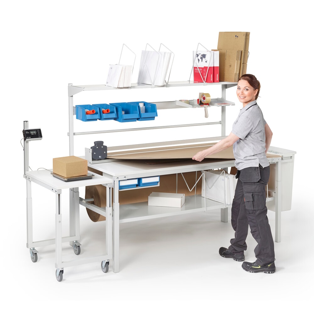 Číslo obrázku produktu 3: Pojízdný stolek, nosnost 150 kg, ŠxH 700 x 500 mm