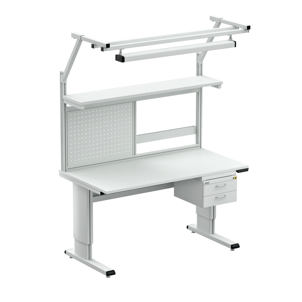 Číslo obrázku produktu 4: Pracovní stůl TRESTON, typ WB, elektrické výškově nastavitelné provedení, Š×H 1500 × 800 mm