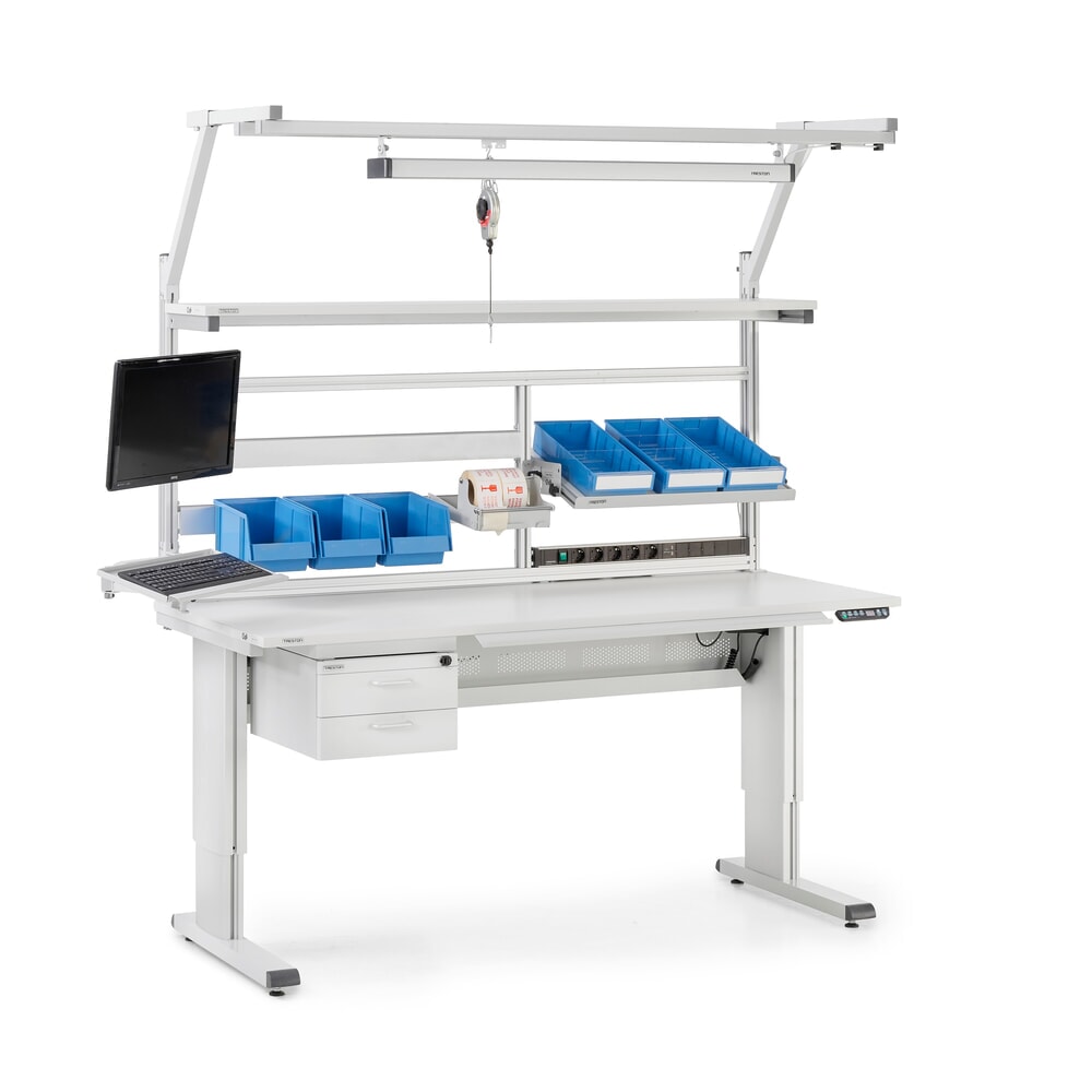Číslo obrázku produktu 4: Pracovní stůl TRESTON, typ WB, elektrické výškově nastavitelné provedení, Š×H 1800 × 800 mm