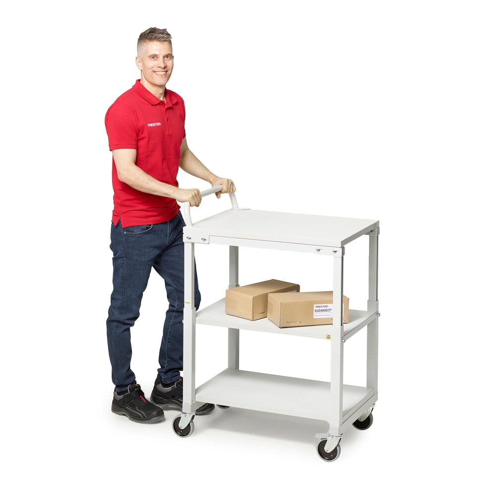 Číslo obrázku produktu 4: Spodní police pro pojízdný stolek, ŠxH 700 x 500 mm, nosnost  40 kg