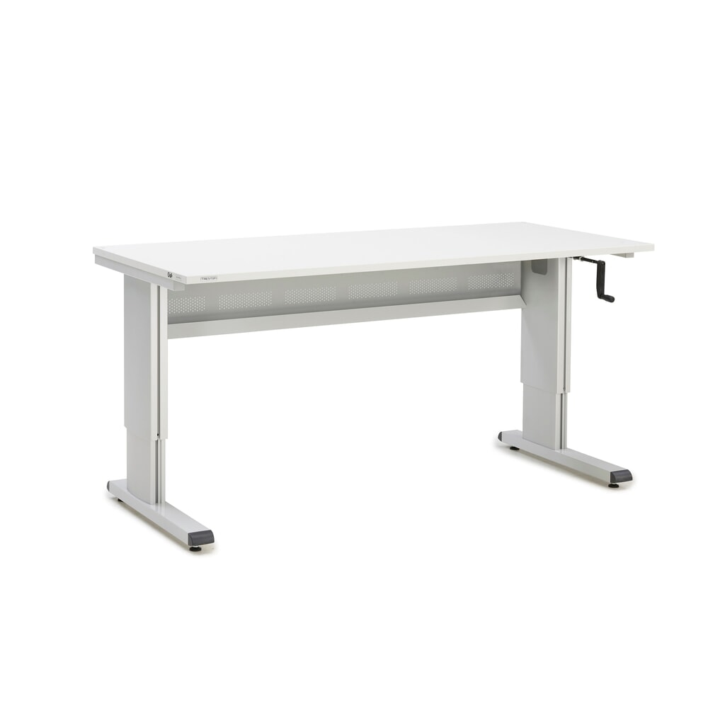 Obrázek produktu: Pracovní stůl TRESTON, typ WB, výškově nastavitelné provedení s klikou, Š×H 1800 × 800 mm