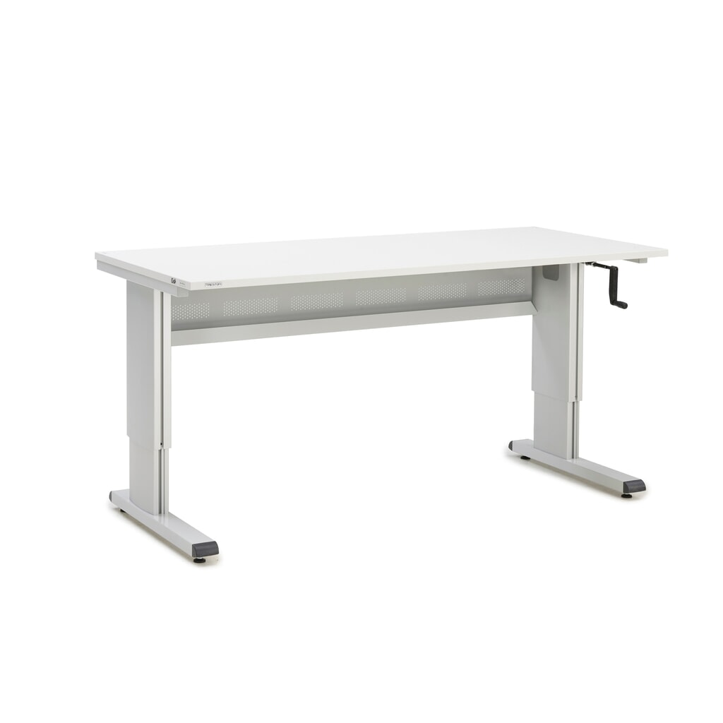 Obrázek produktu: Pracovní stůl TRESTON, typ WB, výškově nastavitelné provedení s klikou, Š×H 1800 × 800 mm