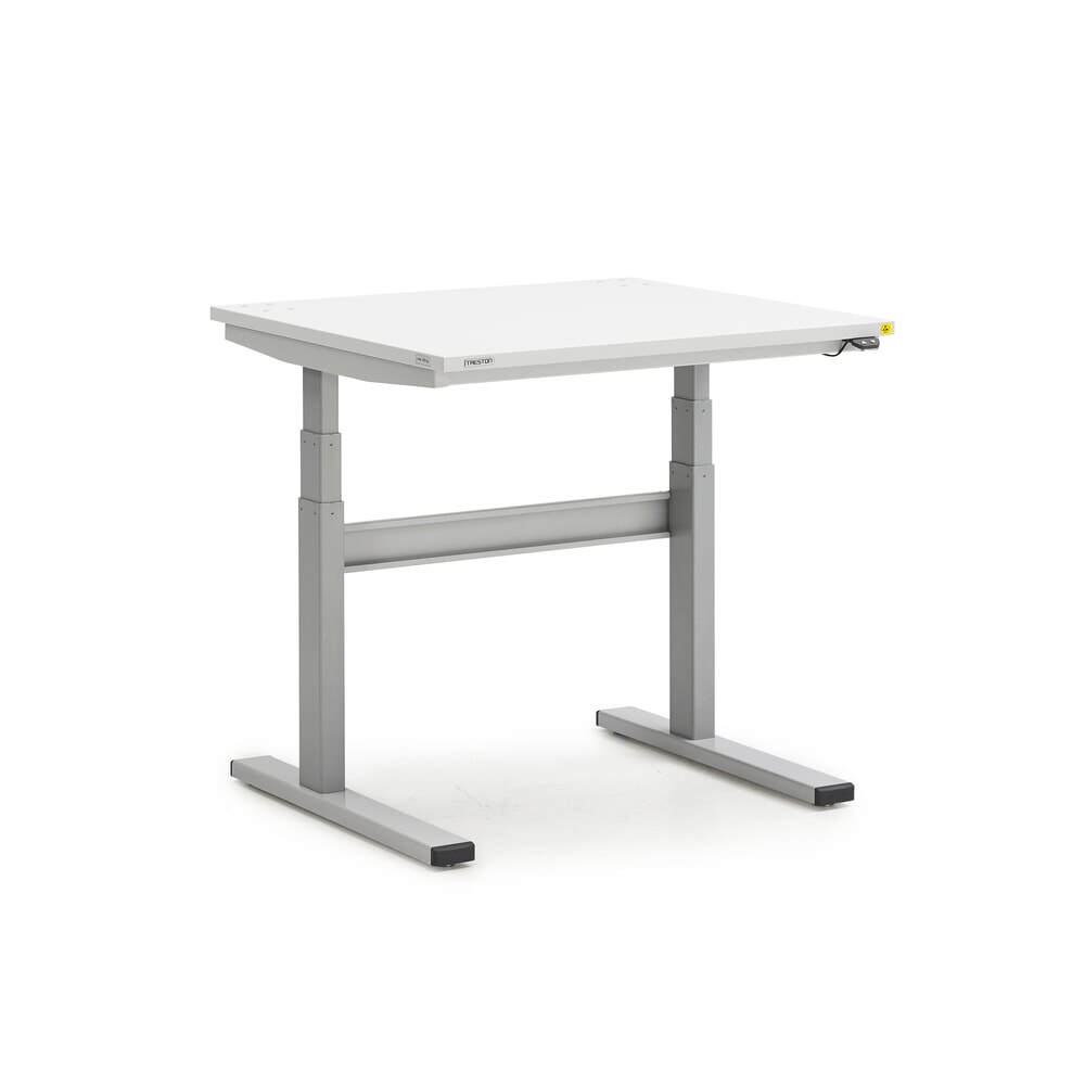 Obrázek produktu: Pracovní stůl TRESTON TED, ESD, elektricky výškově nastavitelný, VxŠxH 630-1270 x 900 x 800 mm