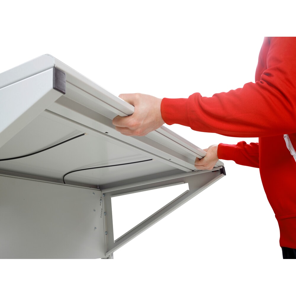 Číslo obrázku produktu 4: Pracovní stůl TRESTON Quick Edge, ručně výškově nastavitelný, Š×H 1150 × 700 mm