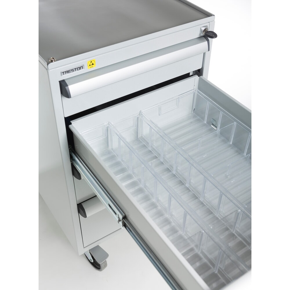 Číslo obrázku produktu 3: Skladovací box TRESTON z polystyrenu, vč. etiket, VxŠxH 82 x 186 x 300 mm