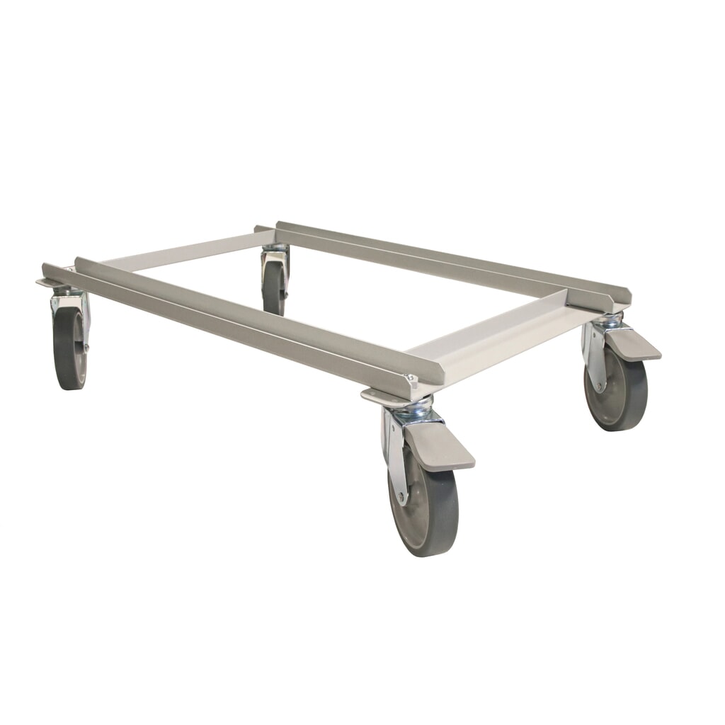 Sada koleček na zásuvkové zásobníky 870 x 605 x 410 mm, 4 řiditelná kolečka, 2 vč. brzdy Obrázek produktu: Sada koleček na zásuvkové zásobníky 870 x 605 x 410 mm, 4 řiditelná kolečka, 2 vč. brzdy
