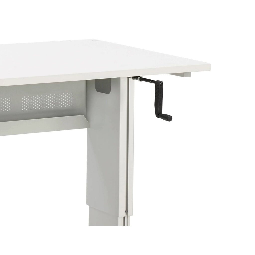Číslo obrázku produktu 5: Pracovní stůl TRESTON, typ WB, výškově nastavitelné provedení s klikou, Š×H 1073 × 800 mm