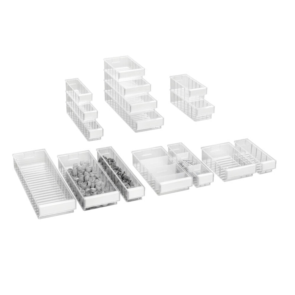 Číslo obrázku produktu 5: Skladovací box TRESTON z polystyrenu, vč. etiket, VxŠxH 82 x 186 x 300 mm