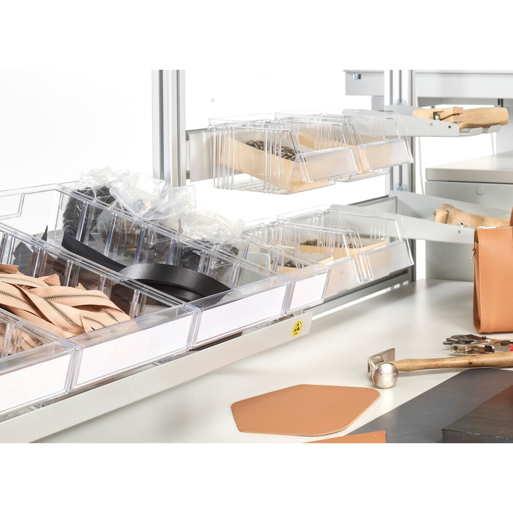 Číslo obrázku produktu 6: Skladovací box TRESTON z polystyrenu, vč. etiket, VxŠxH 82 x 186 x 300 mm
