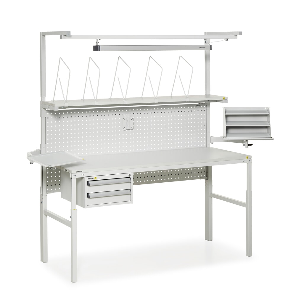 Číslo obrázku produktu 4: Děrovaná deska pro ergonomické systémy pracovišť, pro šířku 1200 mm