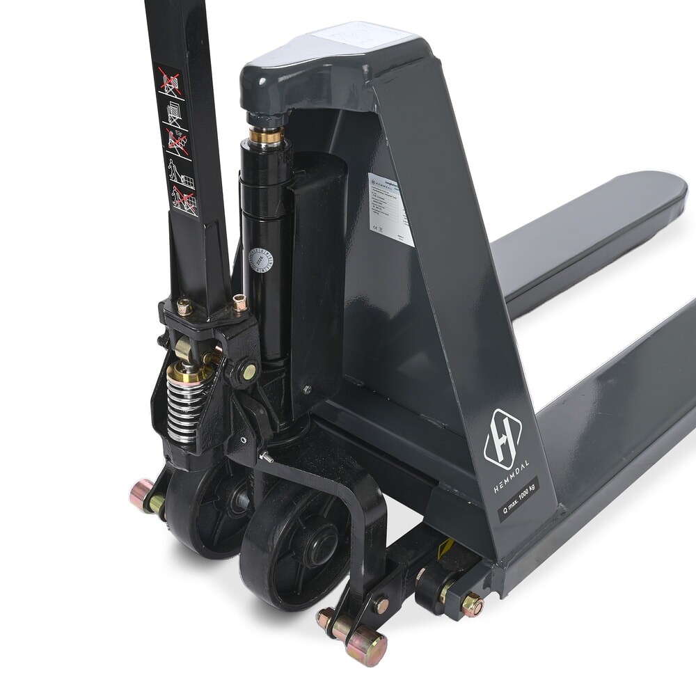 Číslo obrázku produktu 9: Paletový vozík s nůžkovým mechanismem HEMMDAL PTM 1.0 Scissor, nosnost 1000 kg, délka vidlí 1150 mm, polyuretan, jednoduché kolečko