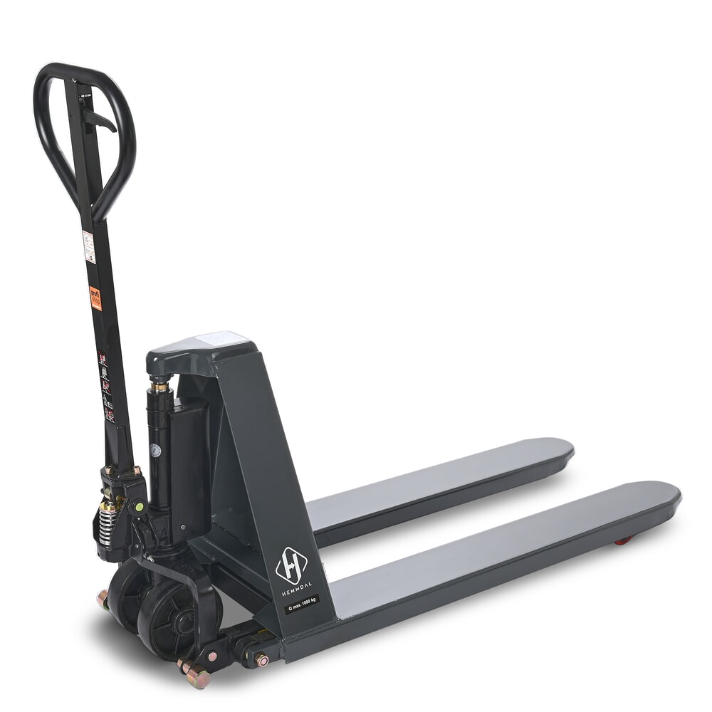 Číslo obrázku produktu 10: Paletový vozík s nůžkovým mechanismem HEMMDAL PTM 1.0 Scissor, nosnost 1000 kg, délka vidlí 1150 mm, polyuretan, jednoduché kolečko