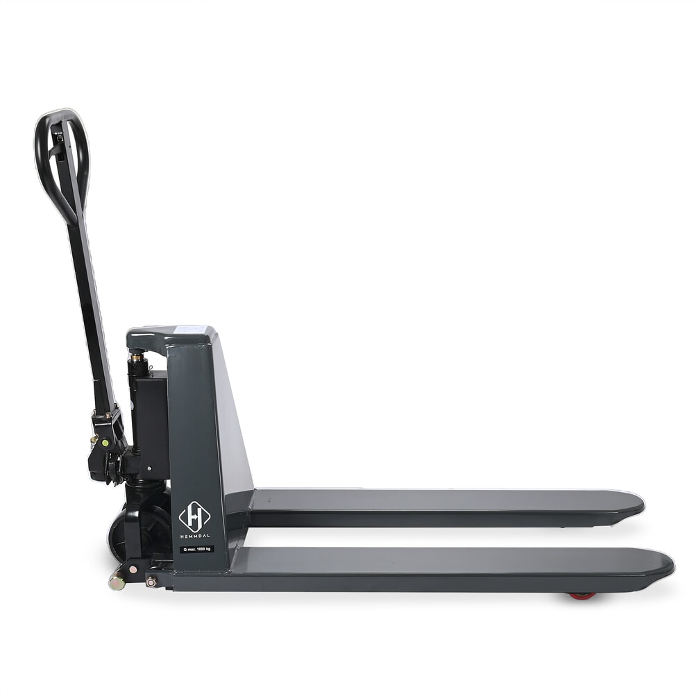 Číslo obrázku produktu 13: Paletový vozík s nůžkovým mechanismem HEMMDAL PTM 1.0 Scissor, nosnost 1000 kg, délka vidlí 1150 mm, polyuretan, jednoduché kolečko