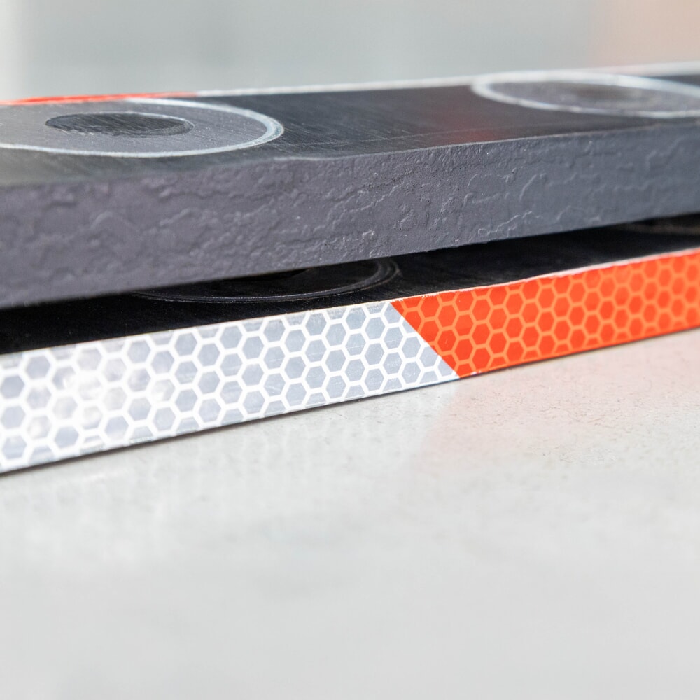 Číslo obrázku produktu 2: Výstražná lišta VETTER s magnety, v×š×h 80×800×40 mm