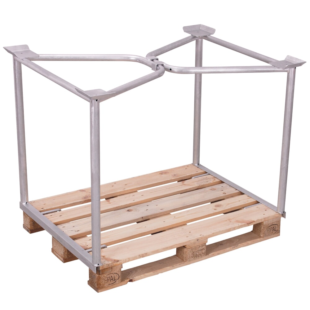 Číslo obrázku produktu 1: Paletový upevnění CORDES, otevřený, Euro paleta, pozinkovaná, konstrukční výška 800 mm