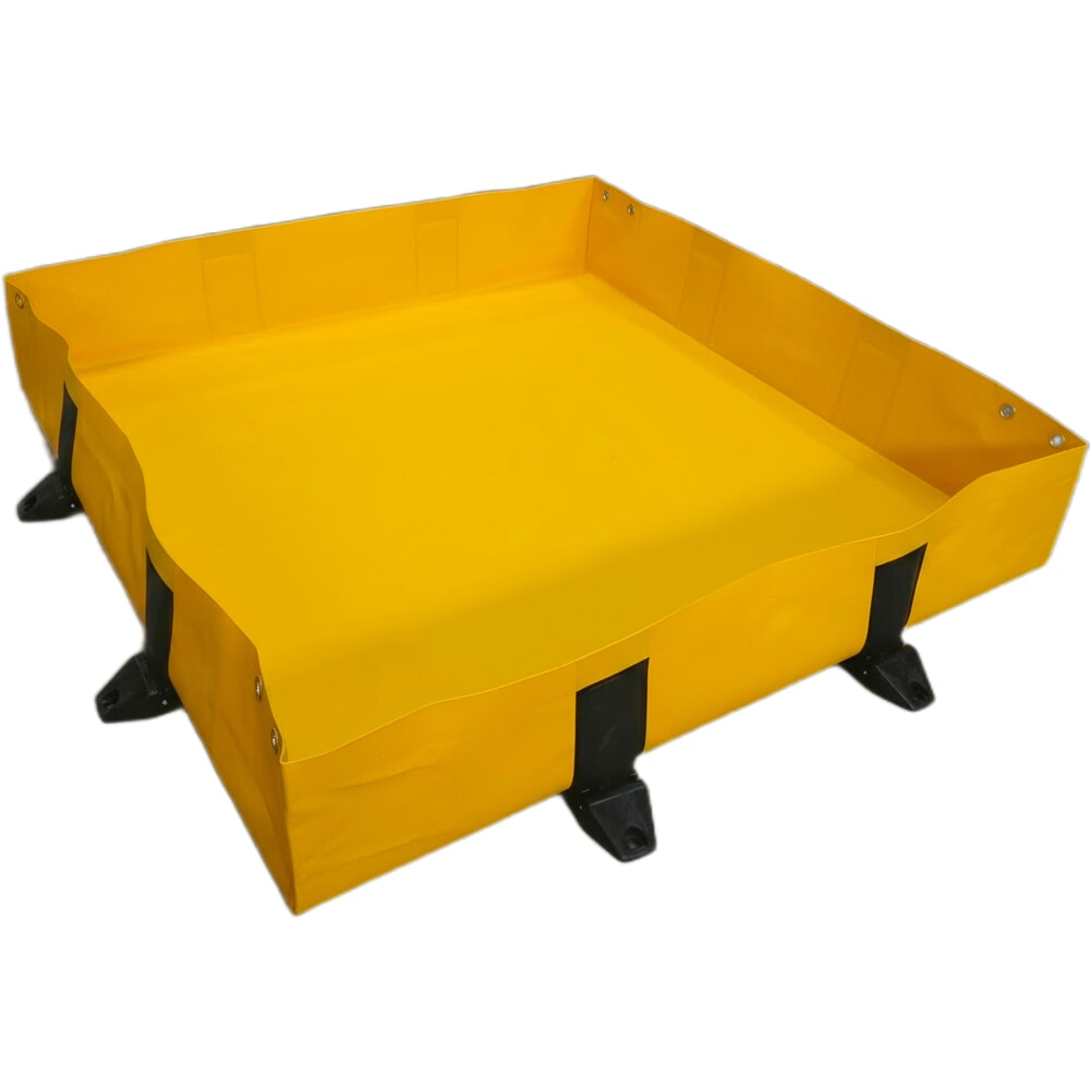 Číslo obrázku produktu 8: Steinbock® skládací sběrná vana Light z PVC, VxŠxH 203 x 1 200 x 1 200 mm, objem 299 l
