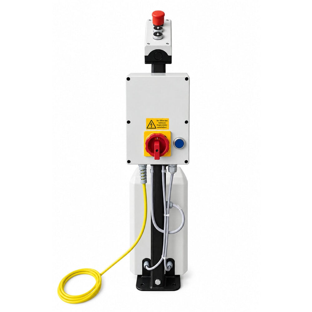 Číslo obrázku produktu 3: Plochý zvedací stůl s nůžkovým mechanismem FLEXLIFT, uzavřený, nosnost 600 kg, plošina po 1400 × 900 mm, 230 V