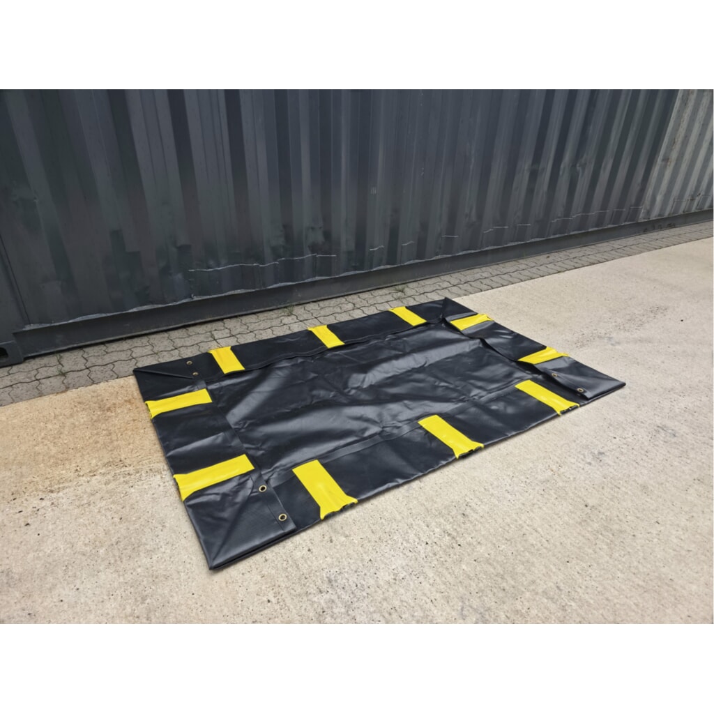 Steinbock® skládací sběrná vana Ultra z PVC, VxŠxH 305 x 1 200 x 1 800 mm, objem 662 l Číslo obrázku produktu 2: Steinbock® skládací sběrná vana Ultra z PVC, VxŠxH 305 x 1 200 x 1 800 mm, objem 662 l