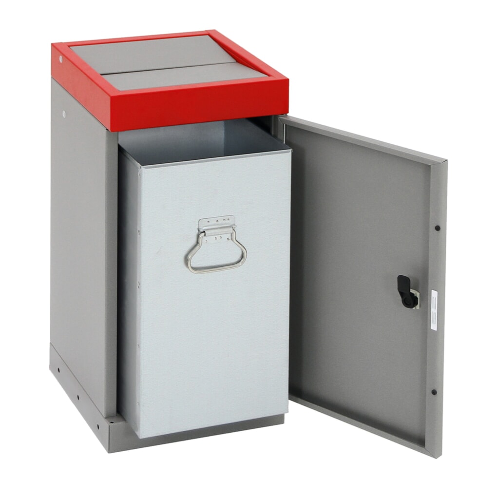 Nádoba na tříděný odpad stumpf®, 1x70 litrů, víko červené Číslo obrázku produktu 4: Nádoba na tříděný odpad stumpf®, 1x70 litrů, víko červené