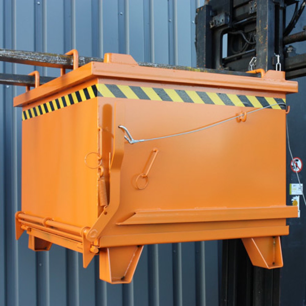 Číslo obrázku produktu 5: Sklopná spodní kontejner s tažné lano, objem 0,75 m³, antracitová šedá