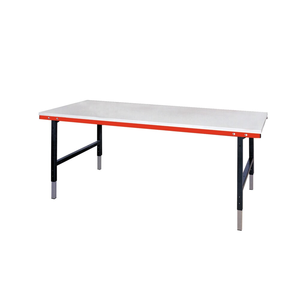 Obrázek produktu: Rocholz balicí stůl, ručně výškově nastavitelný, nosnost 200 kg, VxŠxH 690–960 x 2000 x 920 mm