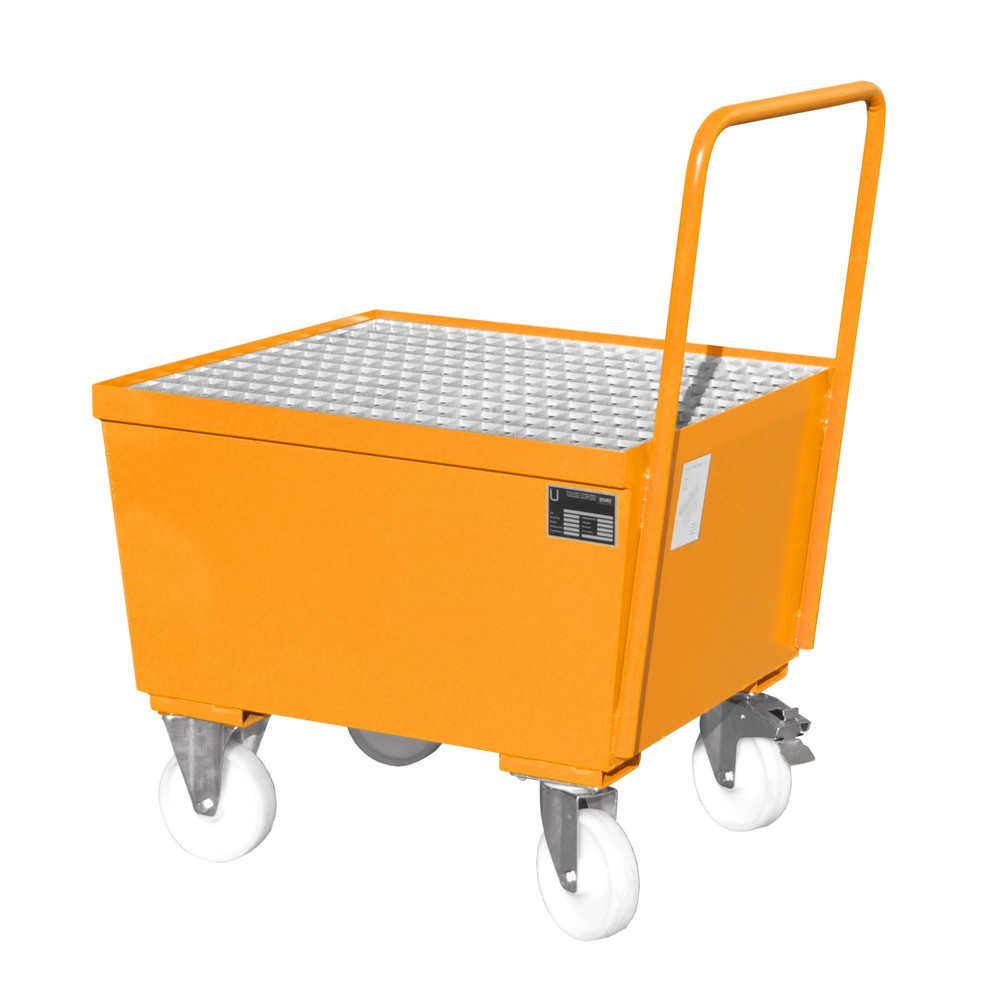 Obrázek produktu: Bauer® Sběrná vana, mobilní, 1x 200 l nastojato, objem 215 l, žlutooranžová