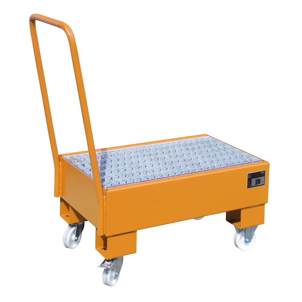 Číslo obrázku produktu 2: Bauer® Sběrná vana, mobilní, 2x 60 l nastojato, objem 61 l, žlutooranžová