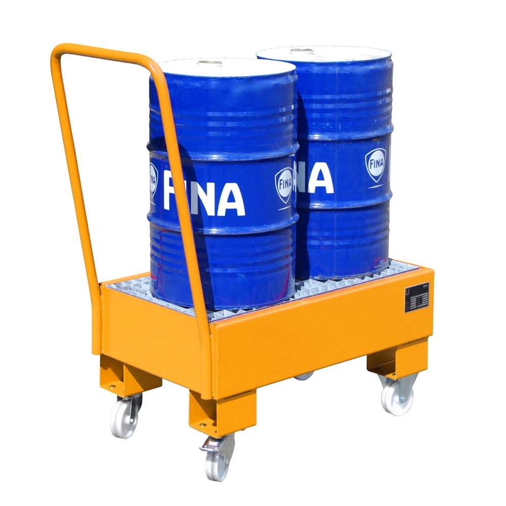 Obrázek produktu: Bauer® Sběrná vana, mobilní, 2x 60 l nastojato, objem 61 l, žlutooranžová