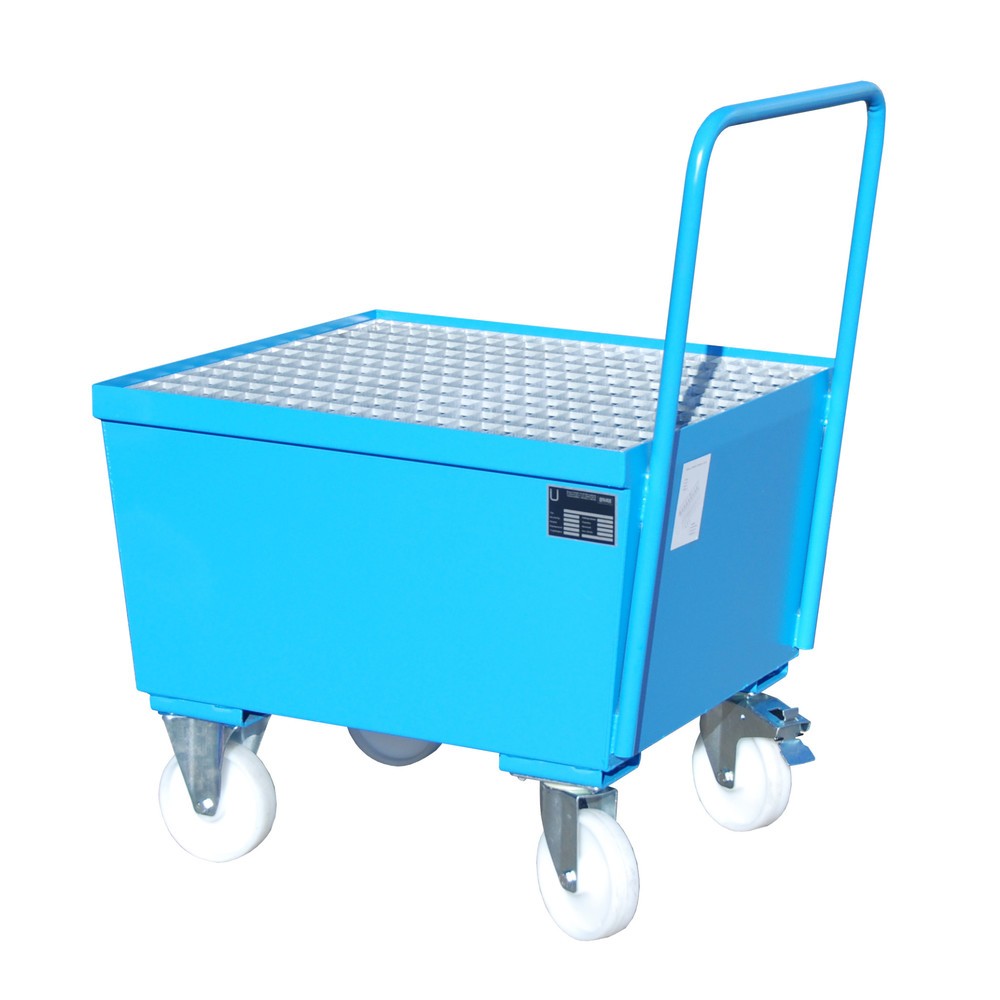 Číslo obrázku produktu 2: Bauer® Sběrná vana, mobilní, 1x 200 l nastojato, objem 215 l, světlemodrá