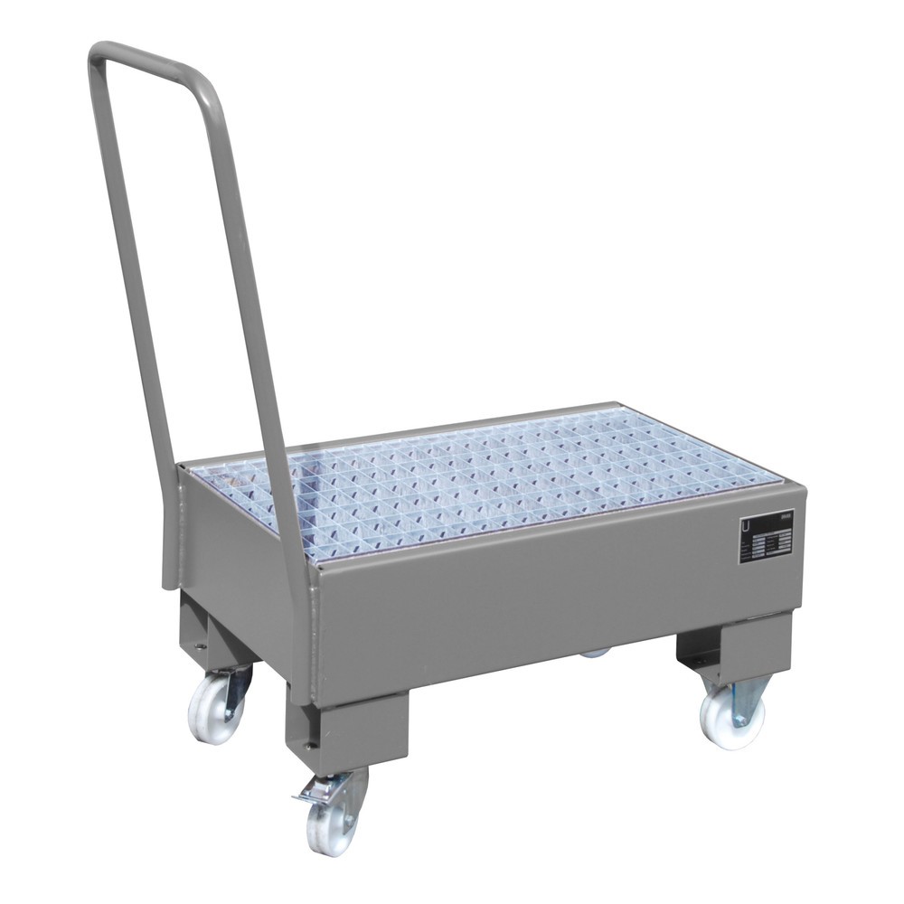 Číslo obrázku produktu 1: Bauer® Sběrná vana, mobilní, 2x 60 l nastojato, objem 61 l, myší šedá