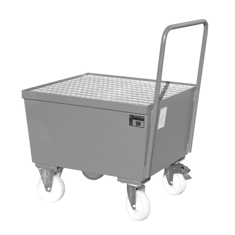 Obrázek produktu: Bauer® Sběrná vana, mobilní, 1x 200 l nastojato, objem 215 l, myší šedá